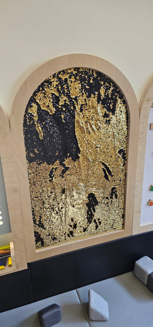 Sensory Wall Panel - Sequin Fabric Walls